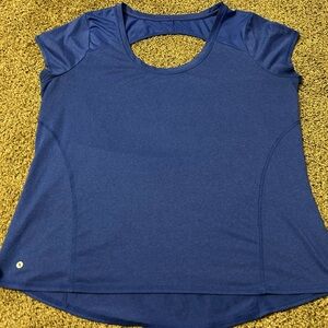 Xersion Women's Short Sleeve Blue Tee